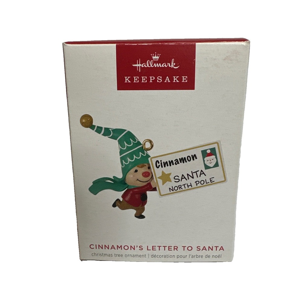 2023 Hallmark Keepsake Ornament for Christmas "Cinnamon's Letter to Santa" New
